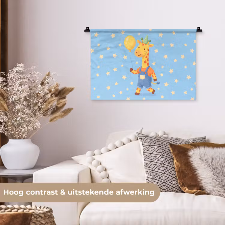Wall Hanging - Animals - Giraffe - Balloon - Party - Children's Room — 4
