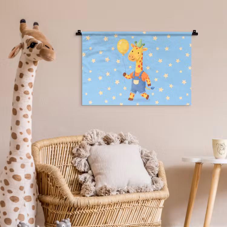 Wall Hanging - Animals - Giraffe - Balloon - Party - Children's Room — 5