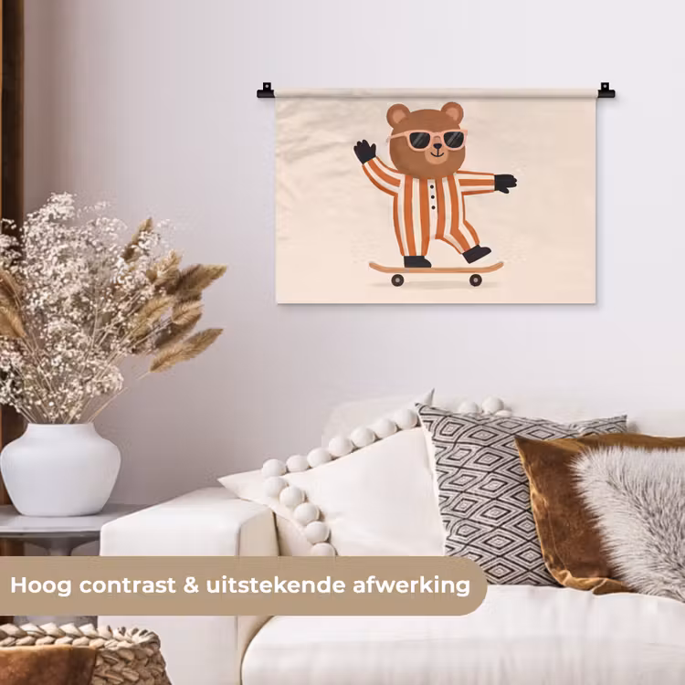 Wall Hanging - Animals - Skateboard - Game - Cartoon - Pink — 4
