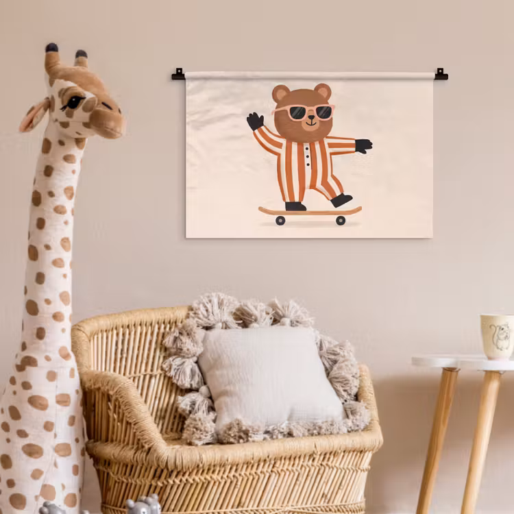 Wall Hanging - Animals - Skateboard - Game - Cartoon - Pink — 5