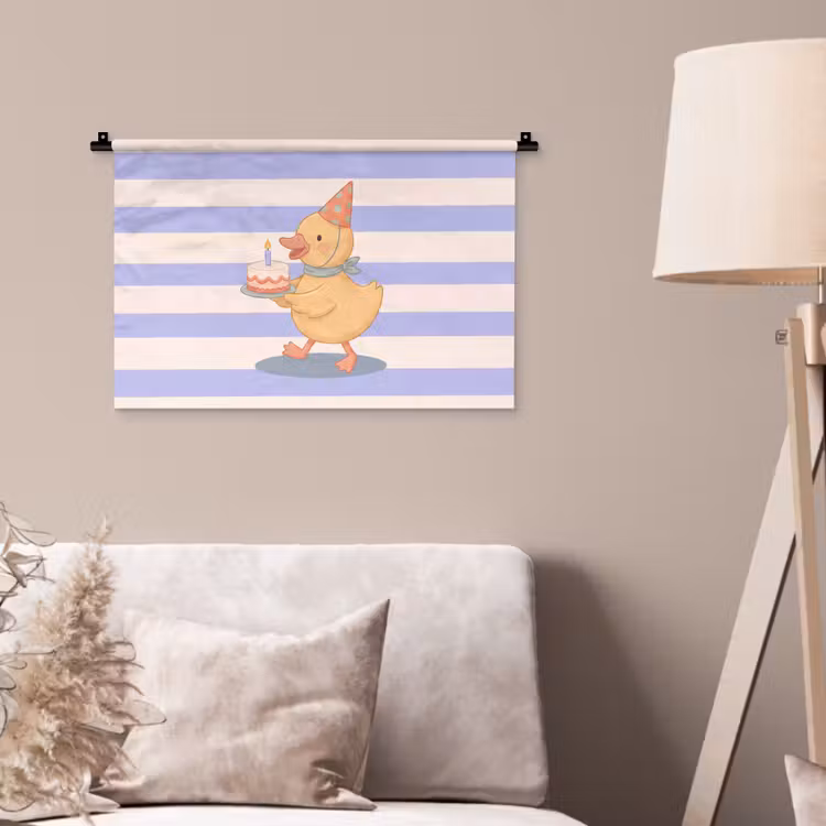 Wall Hanging - Bird - Party - Cake - Children - Illustration — 2