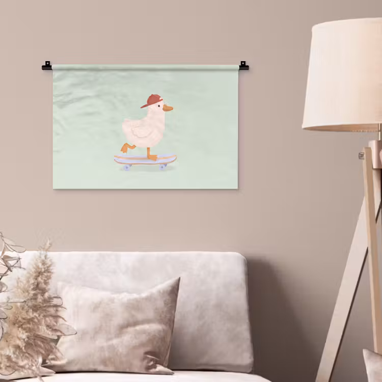 Wall Hanging - Bird - Skateboard - Animals - Cartoon - Playful — 2