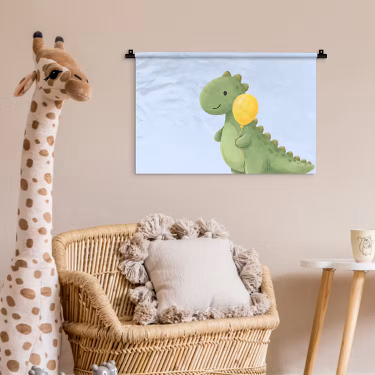 Wall Hanging - Dinosaur - Balloon - Children's Room - Illustration - Green — 5