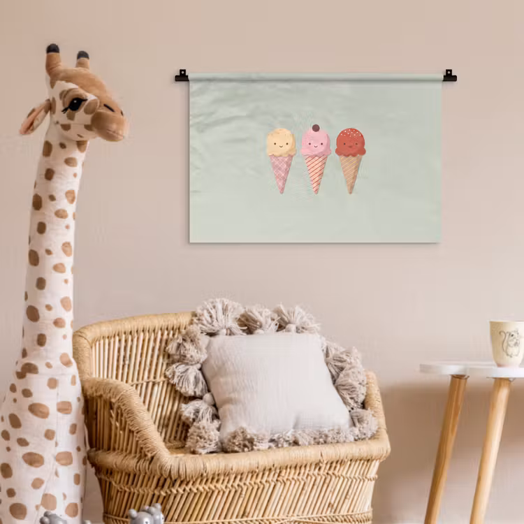 Wall Hanging - Ice Cream - Cones - Food - Illustration - Cheerful — 5