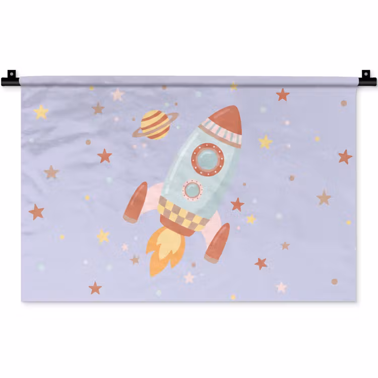 Wall Hanging - Rocket - Space - Planet - Illustration — 1