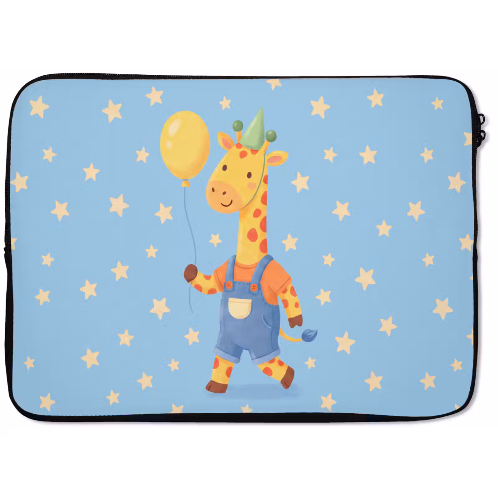 Laptop Sleeve - Animals - Giraffe - Balloon - Party - Children's Room — 1