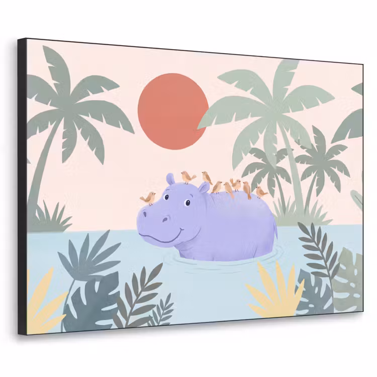 Art Frame - Animals - Bird - Water - Nature - Illustration — 1