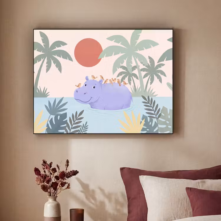 Art Frame - Animals - Bird - Water - Nature - Illustration — 2