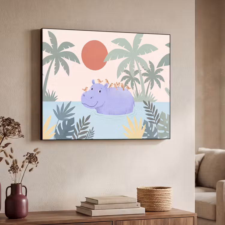 Art Frame - Animals - Bird - Water - Nature - Illustration — 4