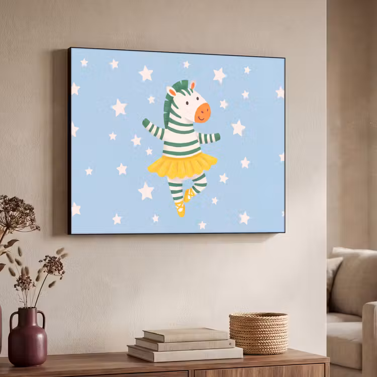 Art Frame - Animals - Dance - Illustration - Children's Room - Stars — 4