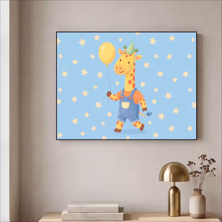 Art Frame - Animals - Giraffe - Balloon - Party - Children's Room — 3
