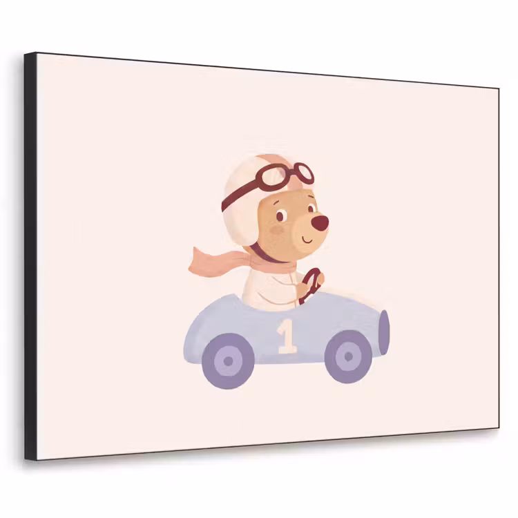 Art Frame - Bear - Car - Children's Room - Cartoon - Playful — 1