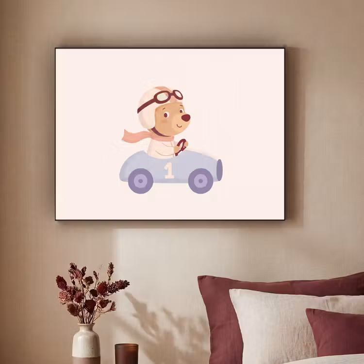 Art Frame - Bear - Car - Children's Room - Cartoon - Playful — 2