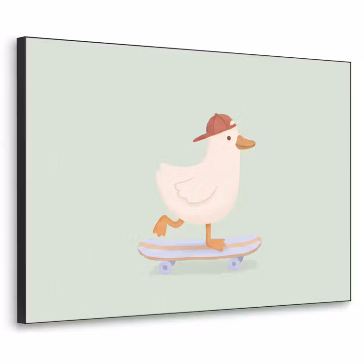 Art Frame - Bird - Skateboard - Animals - Cartoon - Playful — 1