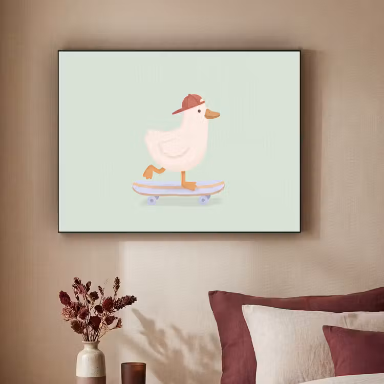 Art Frame - Bird - Skateboard - Animals - Cartoon - Playful — 2