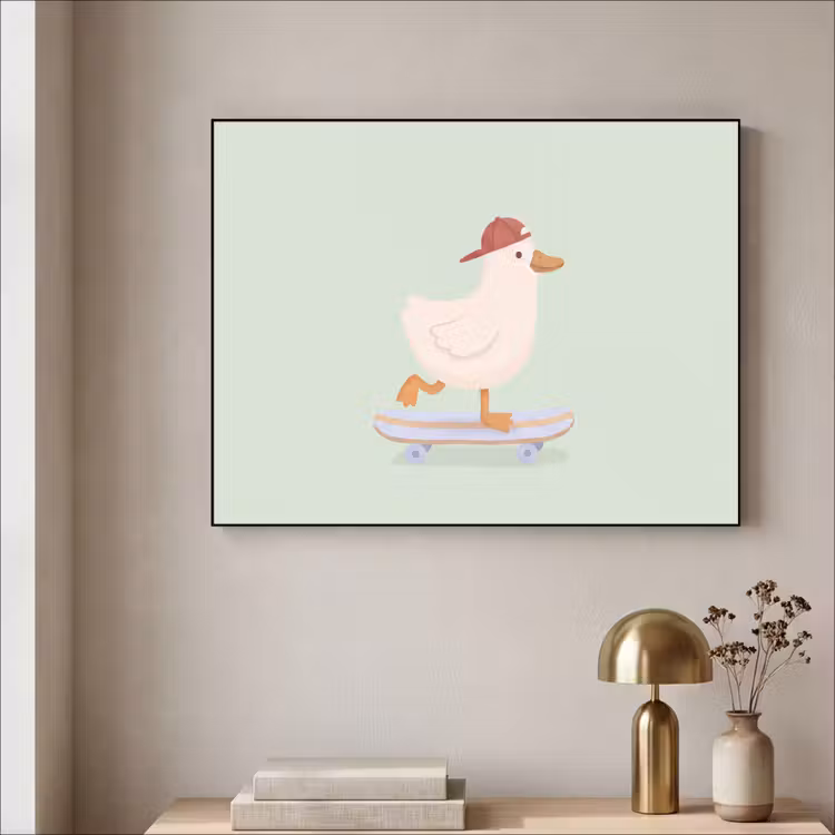 Art Frame - Bird - Skateboard - Animals - Cartoon - Playful — 3