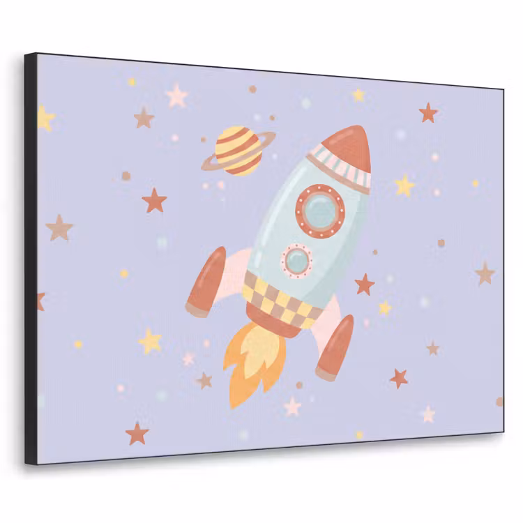 Art Frame - Rocket - Space - Planet - Illustration — 1