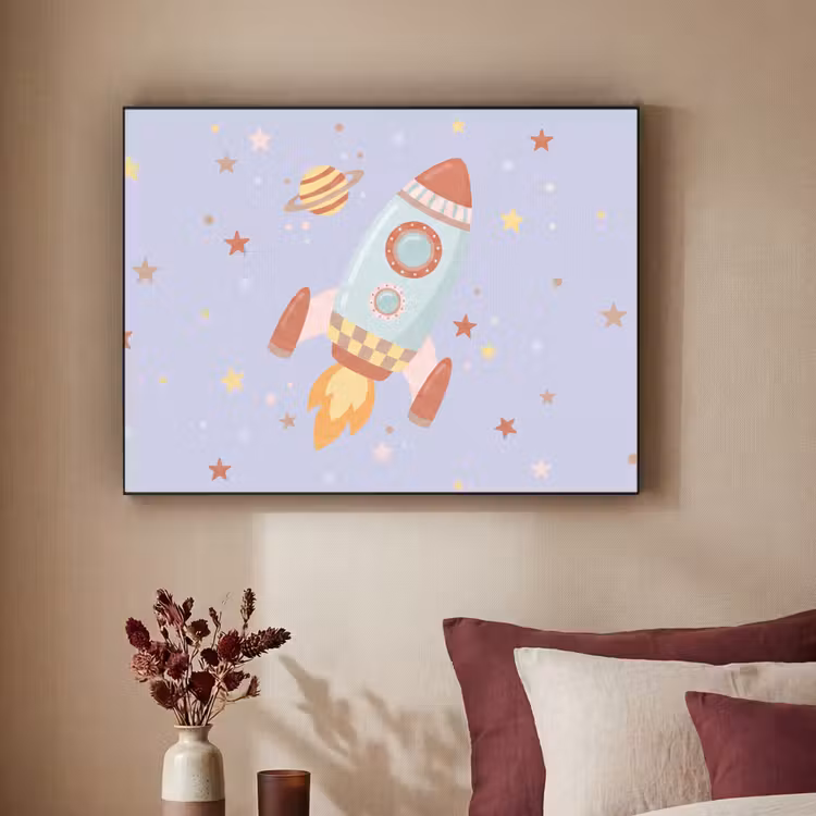 Art Frame - Rocket - Space - Planet - Illustration — 2