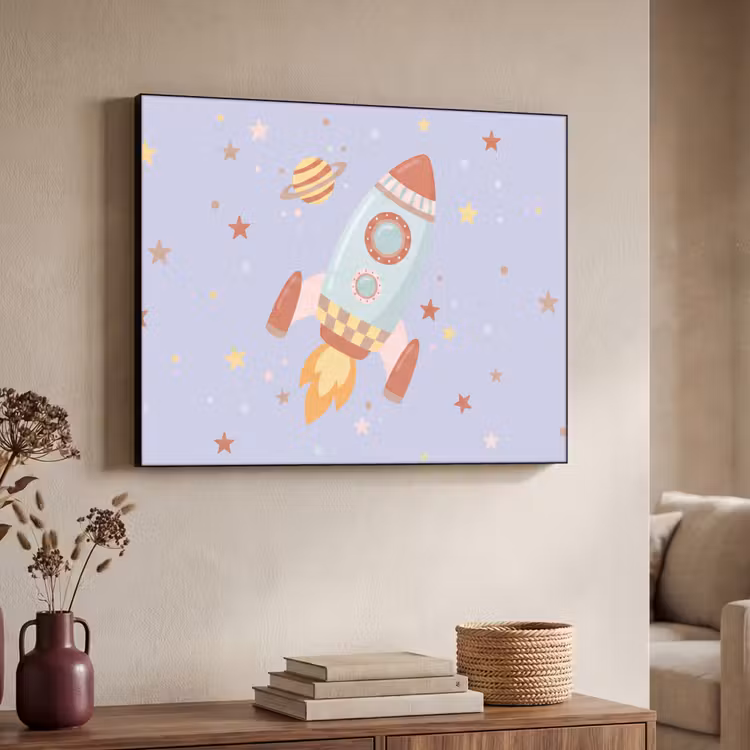 Art Frame - Rocket - Space - Planet - Illustration — 4