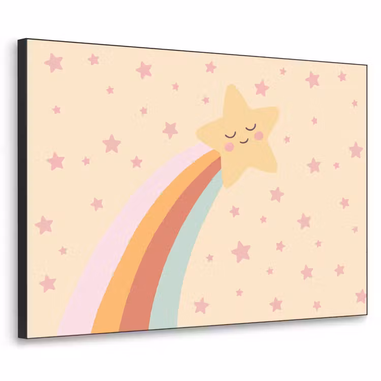 Art Frame - Star - Rainbow - Night - Illustration - Pastel — 1