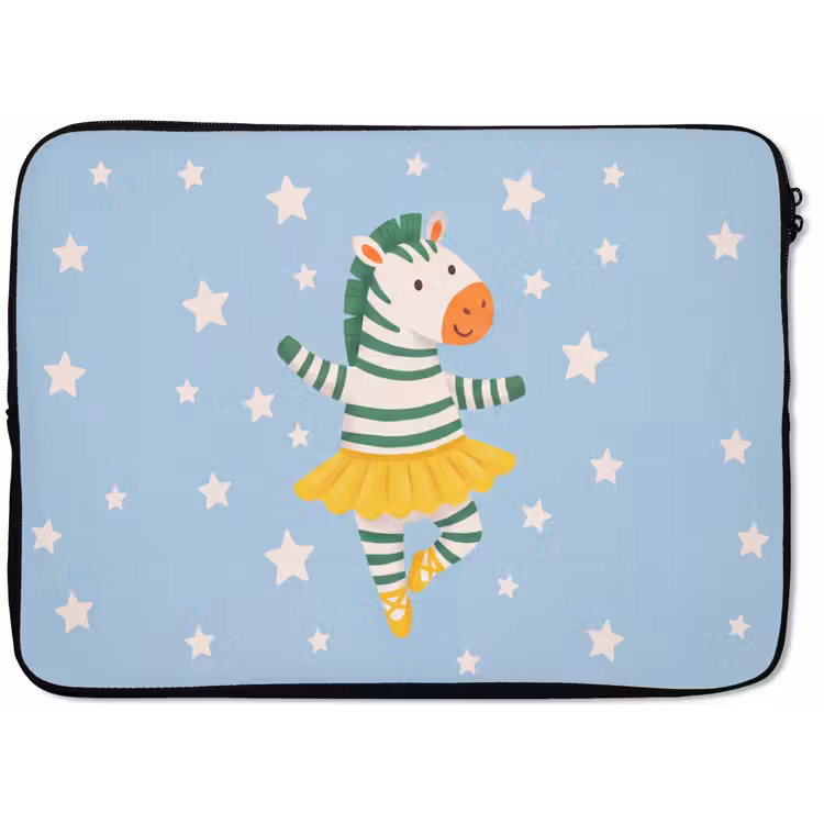 Laptop Sleeve - Animals - Dance - Illustration - Children's Room - Stars — 1