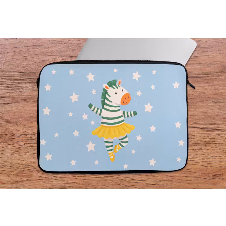 Laptop Sleeve - Animals - Dance - Illustration - Children's Room - Stars — 2