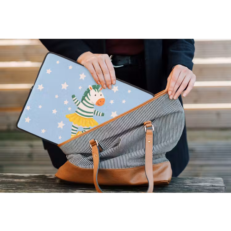 Laptop Sleeve - Animals - Dance - Illustration - Children's Room - Stars — 4
