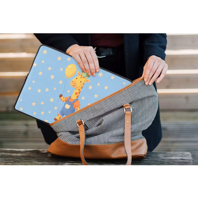 Laptop Sleeve - Animals - Giraffe - Balloon - Party - Children's Room — 4