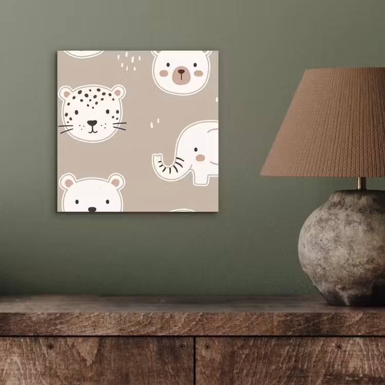 aluminium wall art - Animals - Pattern - Illustration - Modern - Beige — 3