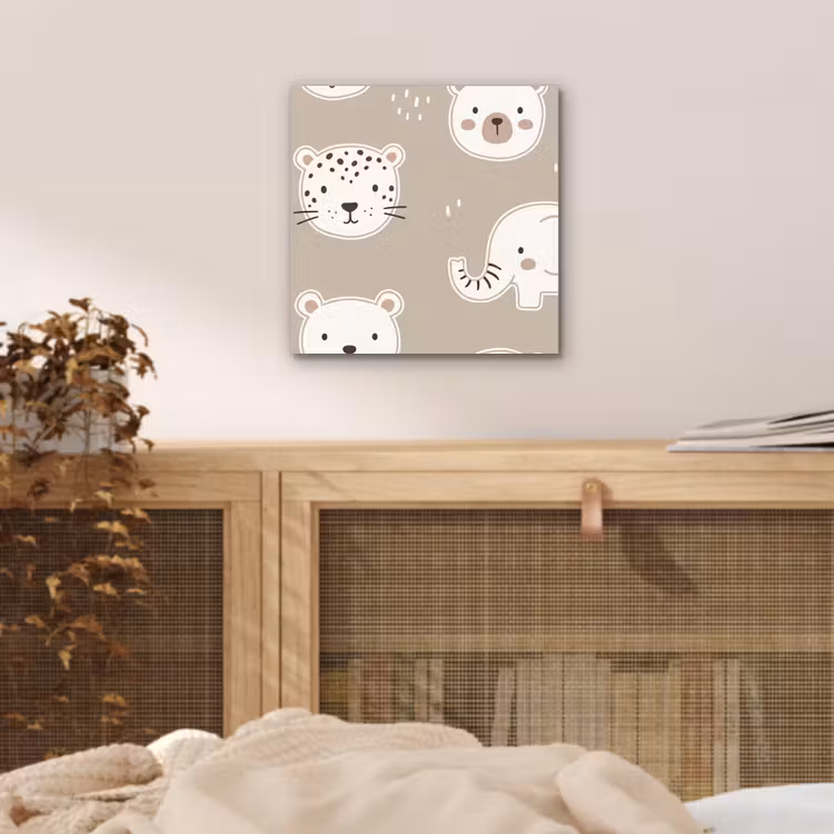aluminium wall art - Animals - Pattern - Illustration - Modern - Beige — 4