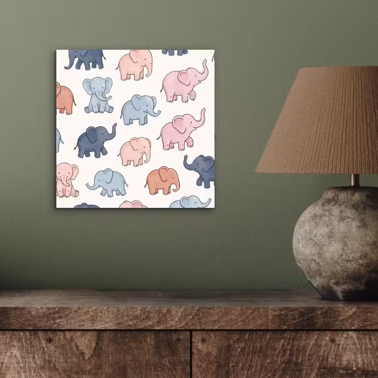 aluminium wall art - Animals - Pattern - Kids' Room - Pastel - Playful — 3