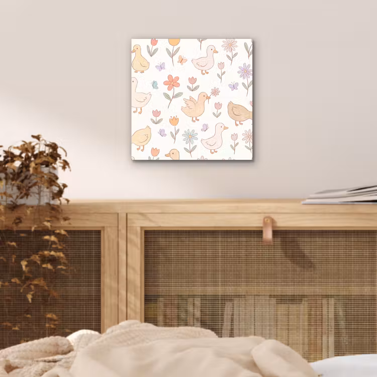 aluminium wall art - Birds - Flowers - Patterns - Pastel - Animals — 4