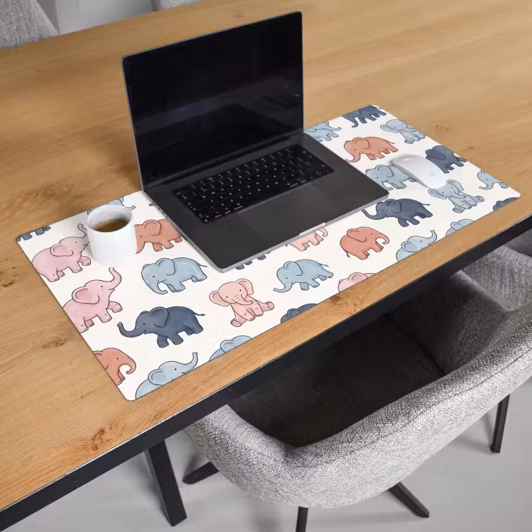 Desk Mat - Animals - Pattern - Kids' Room - Pastel - Playful — 3