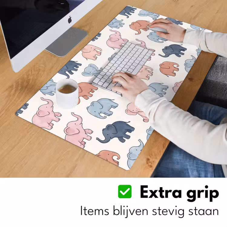 Desk Mat - Animals - Pattern - Kids' Room - Pastel - Playful — 6