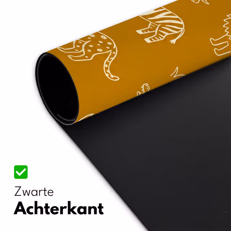 Desk Mat - Animals - Safari - Pattern - Childlike - Ochre — 5