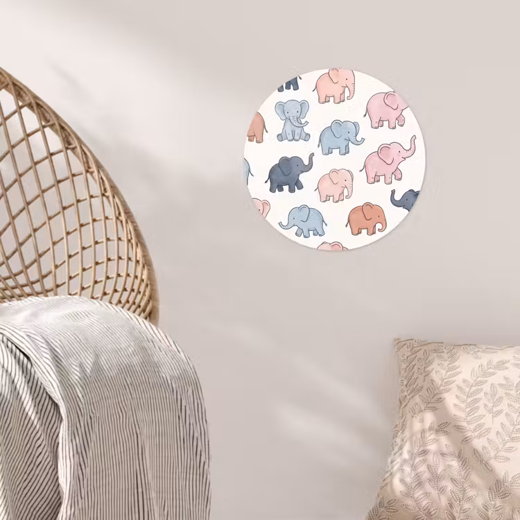 Wallpaper Circle - Animals - Pattern - Kids' Room - Pastel - Playful — 5