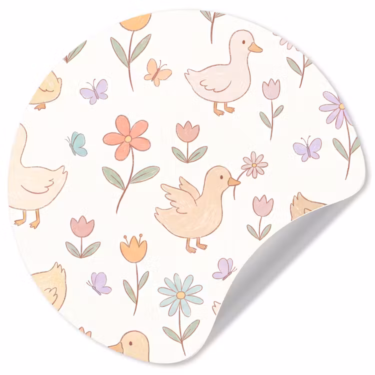 Wallpaper Circle - Birds - Flowers - Patterns - Pastel - Animals — 1