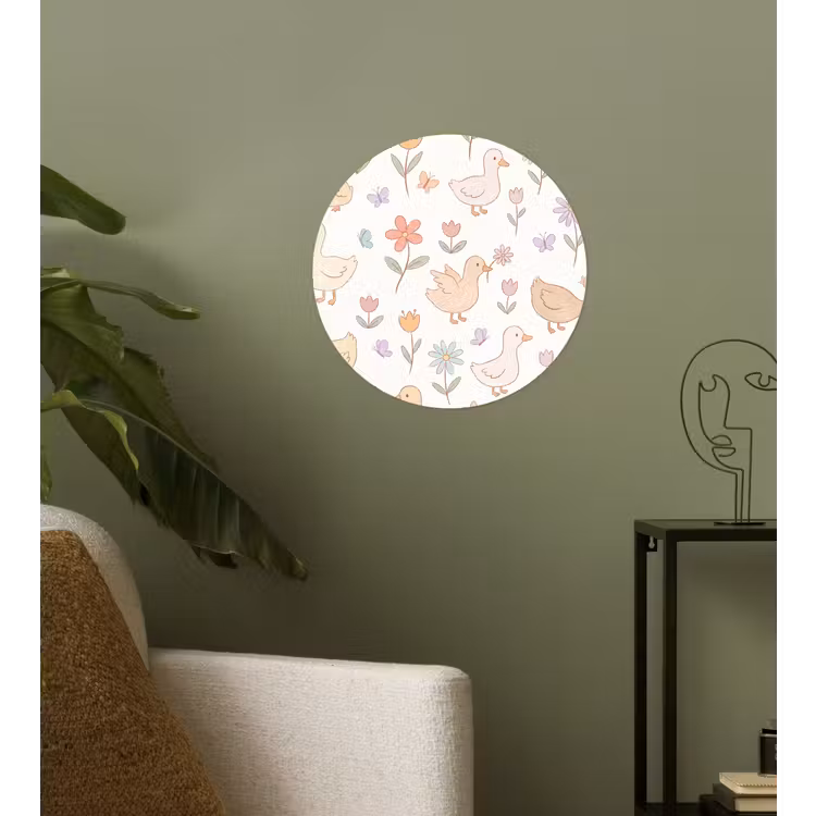 Wallpaper Circle - Birds - Flowers - Patterns - Pastel - Animals — 3