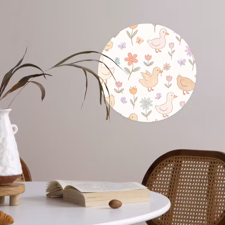 Wallpaper Circle - Birds - Flowers - Patterns - Pastel - Animals — 4