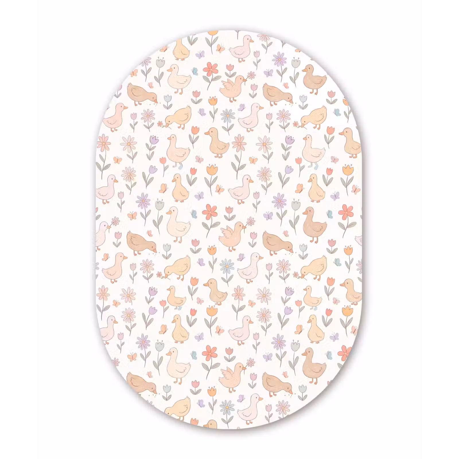 Oval - Glass - Birds - Flowers - Patterns - Pastel - Animals — 1