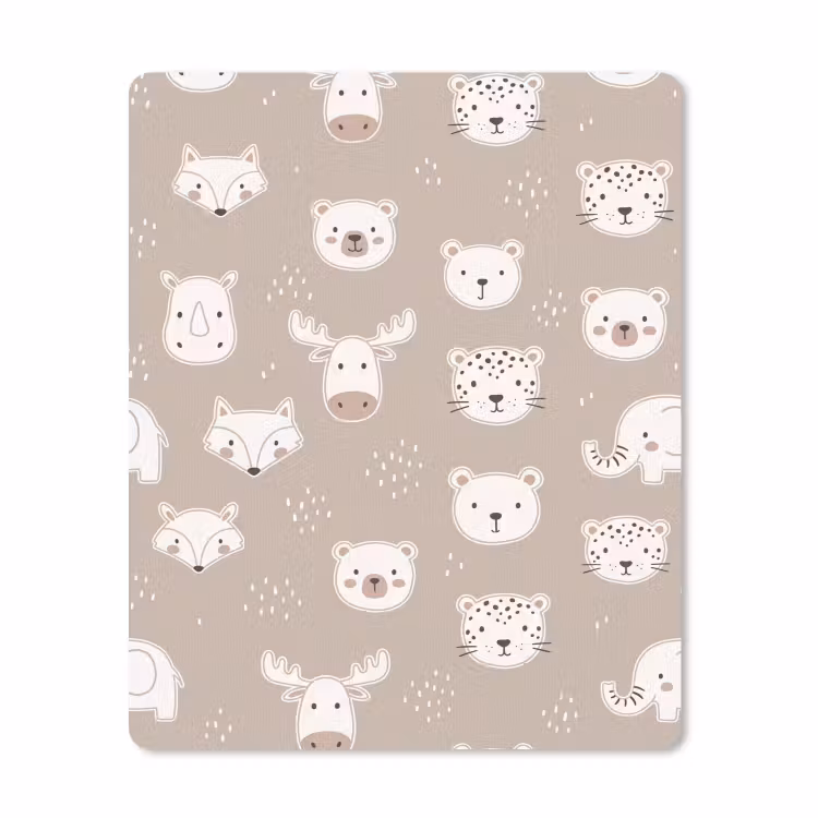 Mouse Pad - Animals - Pattern - Illustration - Modern - Beige — 1