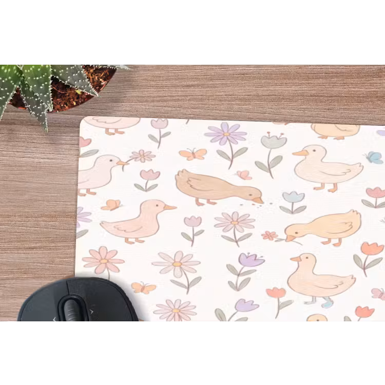 Mouse Pad - Birds - Flowers - Patterns - Pastel - Animals — 5