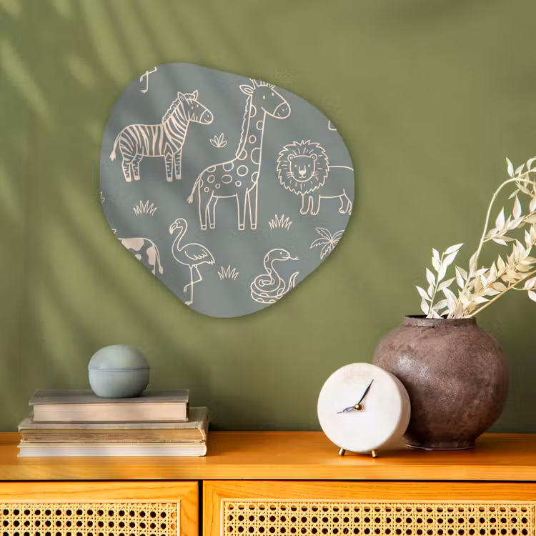 Organic - Forex - Animals - Safari - Pattern - Illustration - Green — 2