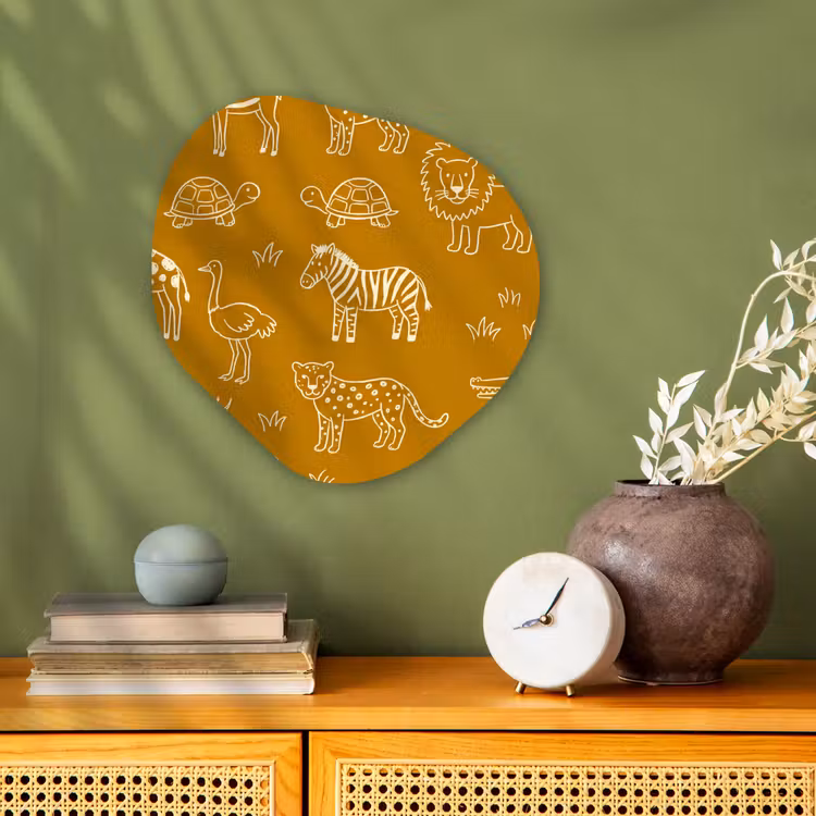 Organic - Forex - Animals - Safari - Pattern - Childlike - Ochre — 2