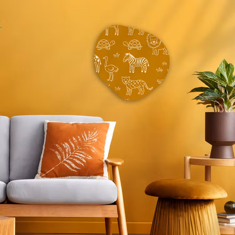 Organic - Forex - Animals - Safari - Pattern - Childlike - Ochre — 3