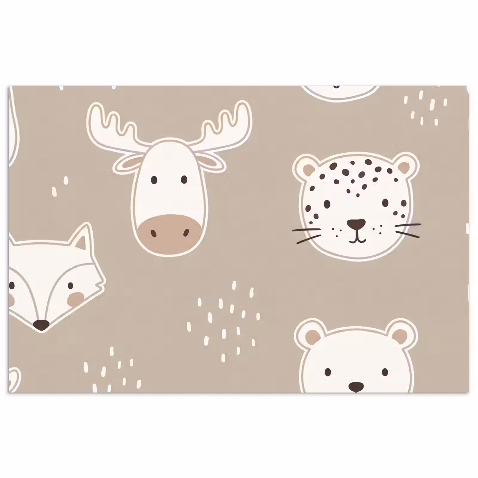Poster - Animals - Pattern - Illustration - Modern - Beige — 1