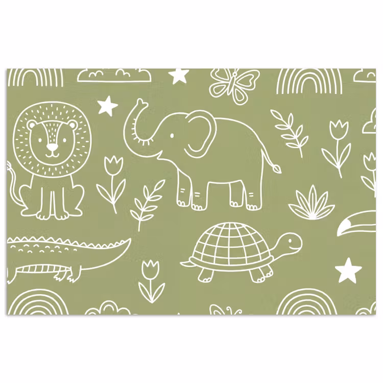 Poster - Animals - Pattern - Illustration - Nature - Green — 1