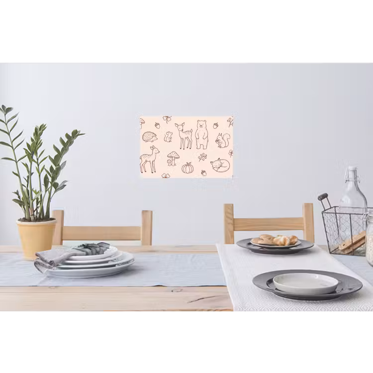 Wall Sticker - Animals - Forest - Nature - Sketch - Pattern — 3
