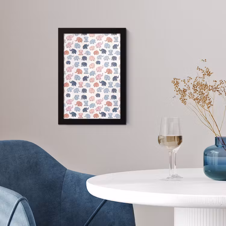 Framed Prints - Animals - Pattern - Kids' Room - Pastel - Playful — 4