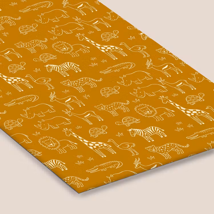 Framed Prints - Animals - Safari - Pattern - Childlike - Ochre — 6